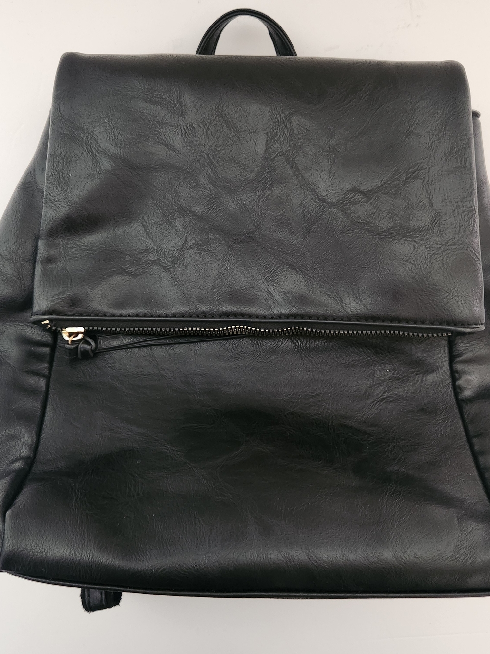 I.N.C Faux Vegan Minimalist Sleek Urban Explorer Convertible Gold Tone Backpack